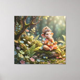 Ganesha Canvastryck