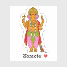Ganesha-dekaler och nyckelringskombination klistermärken