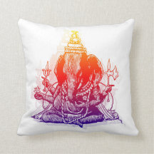 Ganesha dekorativ kudde 16" x 16",