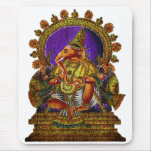 Ganesha Deva antique gör en egen bakgrund Musmatta