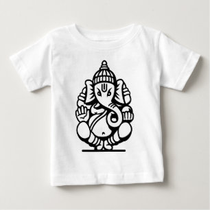 Ganesha elefantnr. 4 (svarten) tee