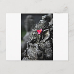 Ganesha elephant Hindu God of Succé Vykort