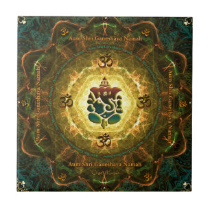 Ganesha - framgång, seger, välstånd, kunskap kakelplatta