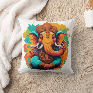 Ganesha, ganesh, ganapati-borttagare av hinder #1 kudde