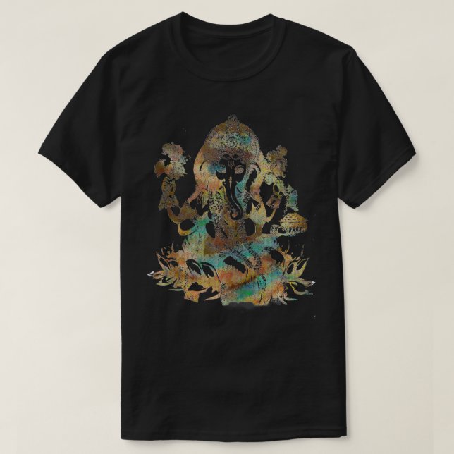 Ganesha, Ganesh, Hindu Gudom, Witch, Wiccan, Pagan T Shirt (Design framsida)