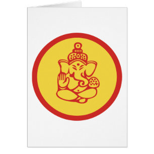 Ganesha gåva hälsningskort