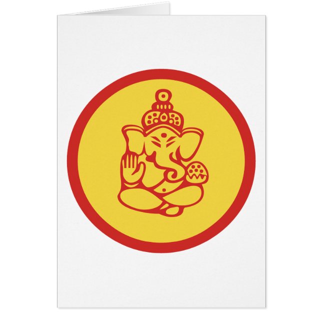 Ganesha gåva hälsningskort (Framsidan)