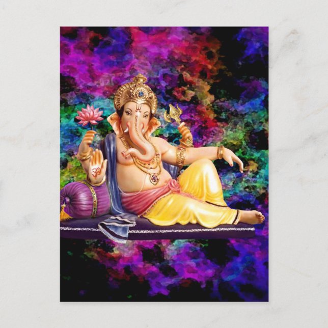 Ganesha Greeting Cards, Stickers, vykort (Framsida)