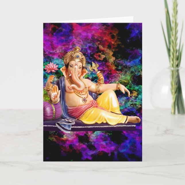 Ganesha Greeting Cards, Stickers, vykort (Framsida)