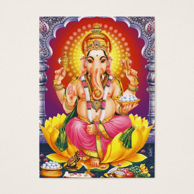 Ganesha, Gud Bless You Visitkort (Framsidan)