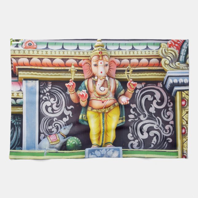 Ganesha Gud Statue Kitchen Towel Kökshandduk (Horisontell)