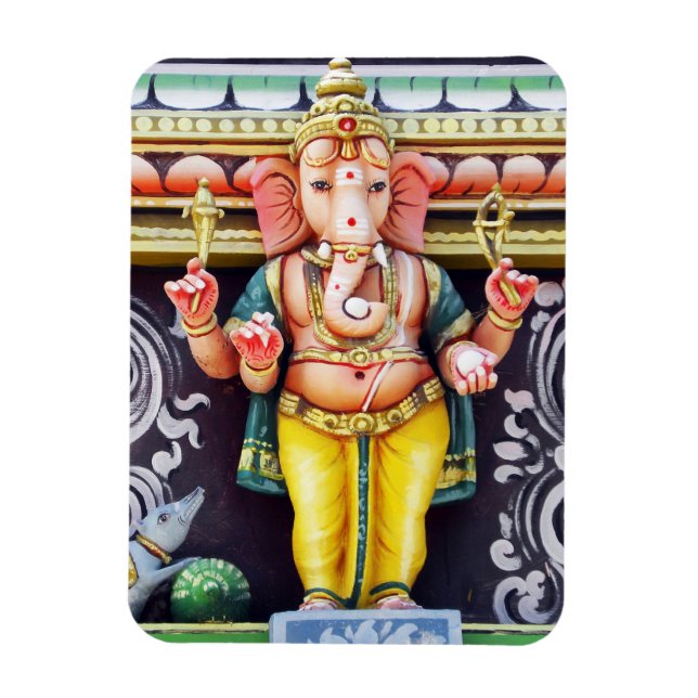 Ganesha Gud Statue Photo Magnet (Vertikal)