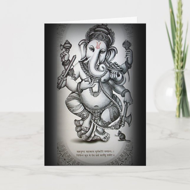 ganesha hälsning kort (Framsida)