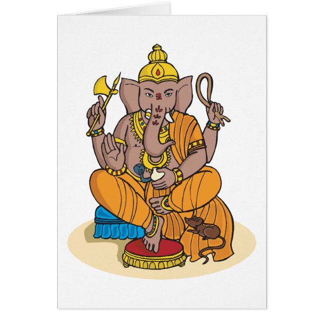 Ganesha Hälsningskort (Framsidan)