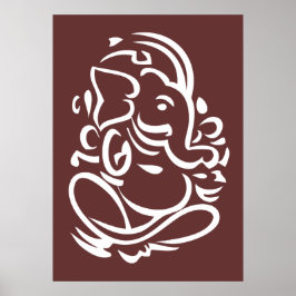 Ganesha - Hindu God Sign Poster