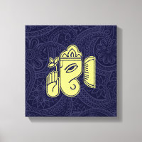 Ganesha Hindu Gudom Canvas Wall Art