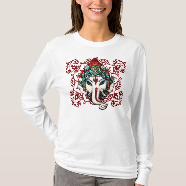 GANESHA hinduisk gudom Tee (Framsida)
