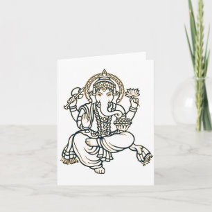 Ganesha hinduisk gudomgud kort