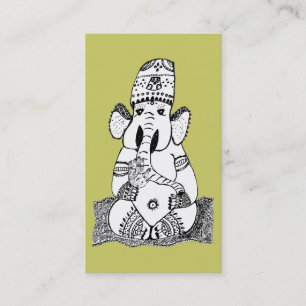 Ganesha hinduisk gudomvisitkort visitkort