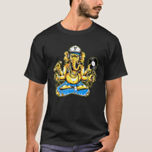 Ganesha i Oldschool Hip hop Rap Stil Ganesh Hiph T Shirt