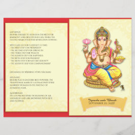 Ganesha Indian Hindu Bröllopsprogram