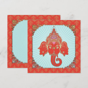 GANESHA indisk gud - inbjudningskort