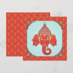 GANESHA indisk gud - inbjudningskort