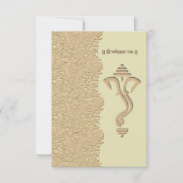 Ganesha indisk hinduisk bröllop inbjudningar
