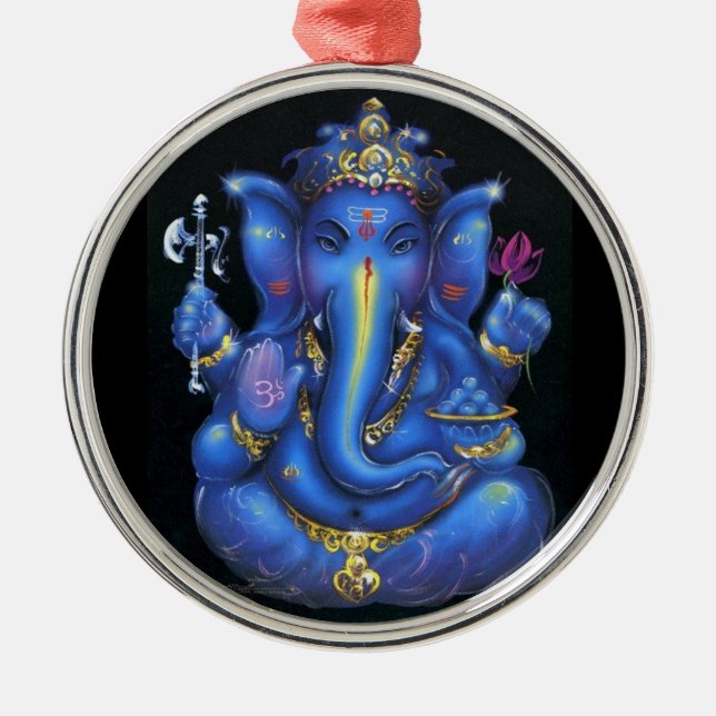 ganesha julgransprydnad metall (Framsidan)