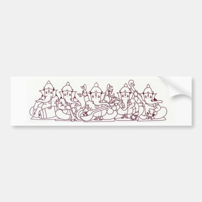 Ganesha klistermärke (Framsidan)