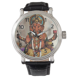 Ganesha klocka (med romerska tal)