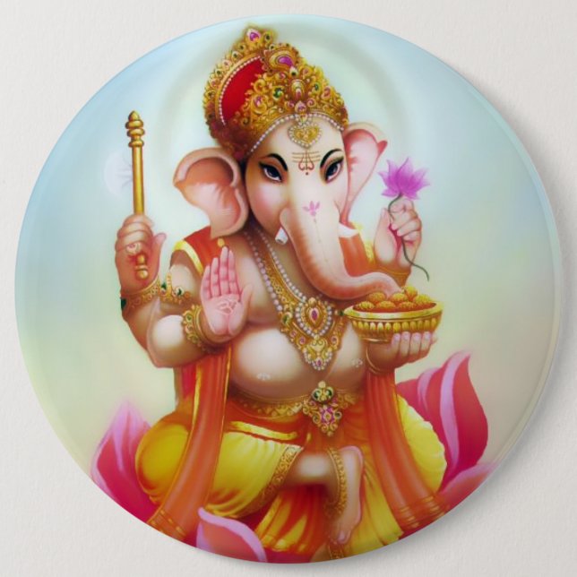 Ganesha knäppas - version 10 knapp (Framsida)