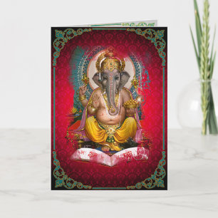 GANESHA - Kortet hälsning, noterar Kort