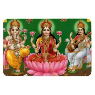 Ganesha, Lakshmi & Saraswati magnet