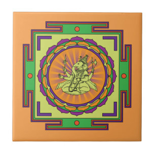 Ganesha Mandala Kakelplatta