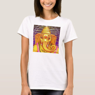 Ganesha med hjälmutslagsplatsen t-shirt