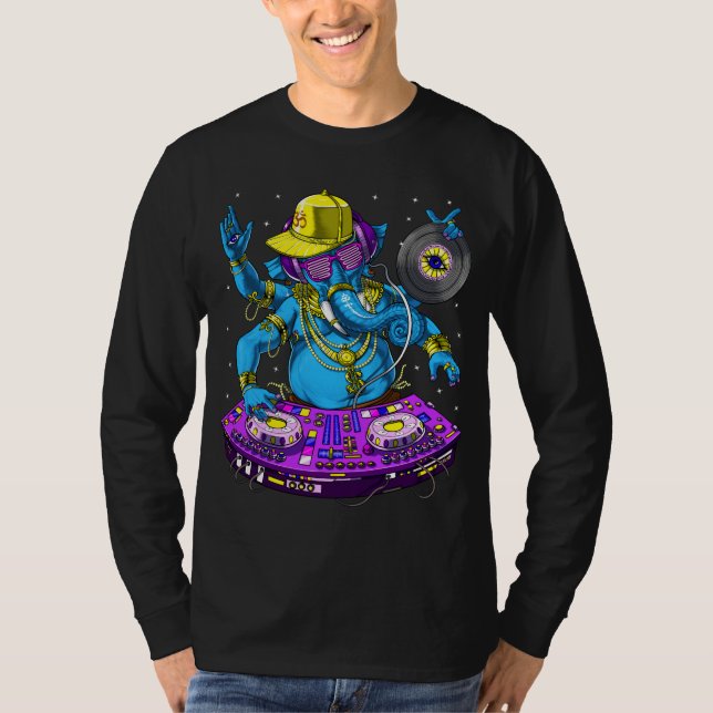 Ganesha Music DJ T Shirt (Framsida)