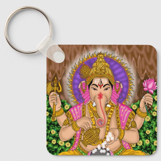Ganesha-nyckelring Nyckelring (Framsida)