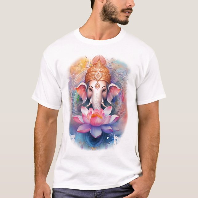 Ganesha och lotus t shirt (Framsida)