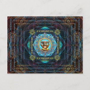 Ganesha- Om Gam Ganapataye Namah Vykort