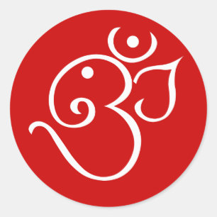 Ganesha Om utformar design Runt Klistermärke