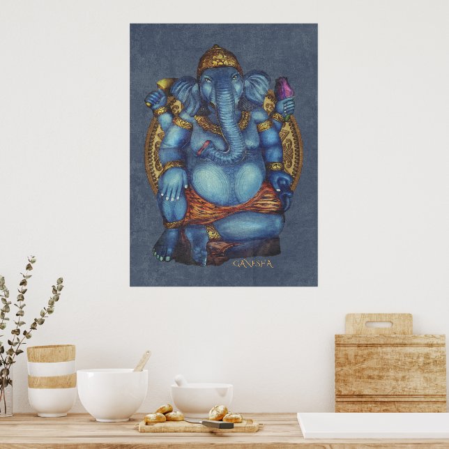 Ganesha Poster (Kök)