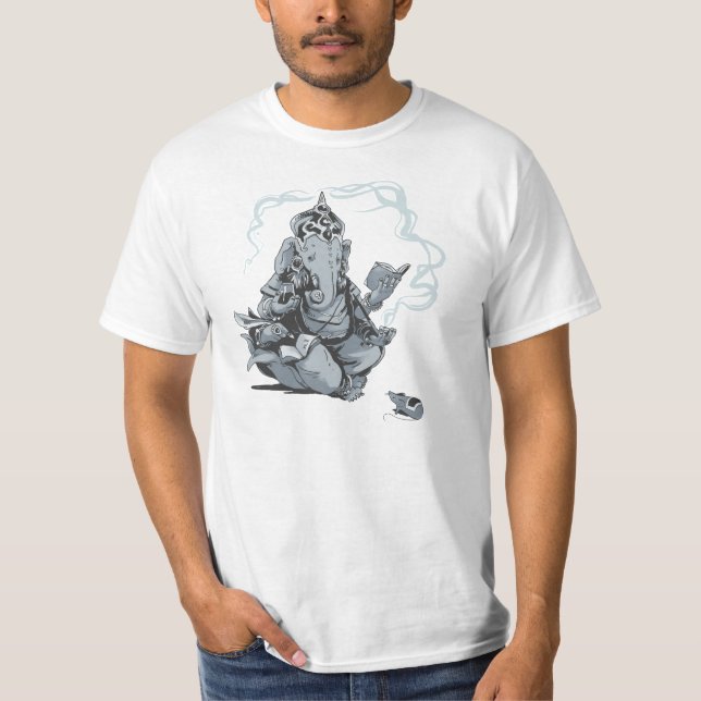 Ganesha reading t shirt (Framsida)