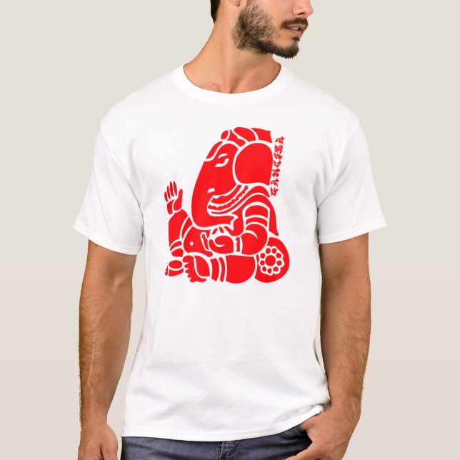 ganesha röda 2 t shirt (Framsida)
