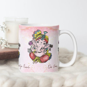 Ganesha rosa Ganapathi-personlig Kaffemugg