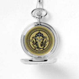 Ganesha Themed Hindu Art Print Armbandsur