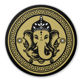 Ganesha Themed Hindu Art Print Knopp