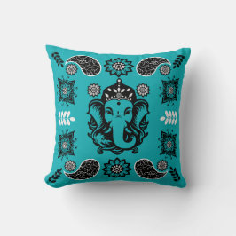 Ganesha Themed Hindu Art Print Kudde