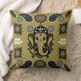 Ganesha Themed Hindu Art Print Kudde