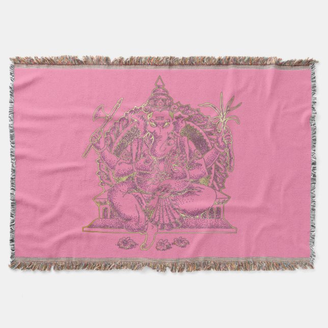 GANESHA - Throw Blanket Filt (Framsidan)
